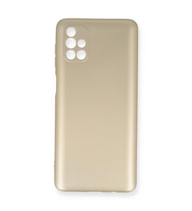 Samsung Galaxy M51 Kılıf First Silikon - Gold