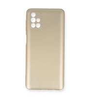 Samsung Galaxy M51 Kılıf First Silikon - Gold