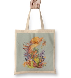 Fish Pisces 01 Bez Çanta Uzun Saplı