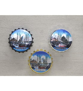 İstanbul Temalı Metal Magnet