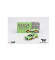 Mini GT 1050 Lancia Stratos HF #4 1979 Spanish Rally Champion 1/64 Model Araba (Yeşil)