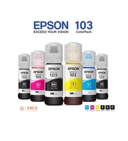 Epson 103 EcoTank L3150 Uyumlu Dört Renk +2 Siyah Mürekkep Takımı