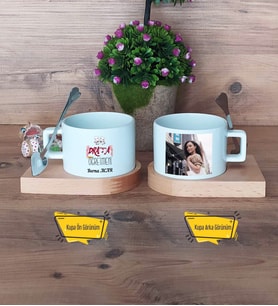 Drama Öğretmeni Kupa Bardak Ahşap Altlıklı Kısa Fotoğraflı Öğretmenler Günü Hediyesi
