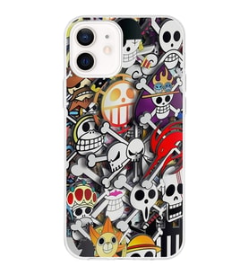 Apple iPhone 12 Mini Uyumlu Kapak Anime Tasarımlı Şeffaf Silikon Kılıf