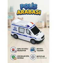Polis Arabası Oyuncak Minibüs - Işıklı Sesli Kurtarma Serisi 112 Araçları - Eğitici Çocuk Oyuncak