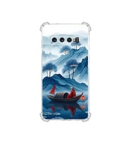 PrintiFy Samsung Galaxy S10 ile Uyumlu Simya Serisi Sonsuz Akış Tasarımlı Uv Baskılı Köşe Korumalı Antişok Kılıf
