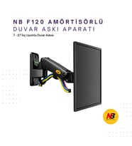North Bayou NB F120 Amörtisörlü Hareketli 17-27" Duvar Askı Aparatı