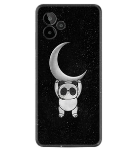 General Mobile GM 24 Pro Kılıf Resimli Desenli Silikon Platinium Series Panda Moon 1811