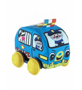 Peluş Polis Bebek Oyuncağı Araba (Mavi)