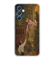 Samsung Galaxy A25 Uyumlu Romeo ve Juliet Tasarımlı Şeffaf Telefon Kılıfı