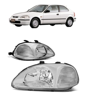 honda civic 1996.1998 uyumlu oem tip krom far