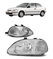 honda civic 1996.1998 uyumlu oem tip krom far