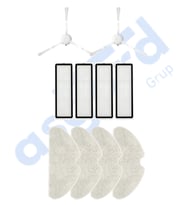 Dreame F9 PRO Uyumlu 2 Yan Fırça 4 Filtre 4 Mop PKT-iasgf0000269