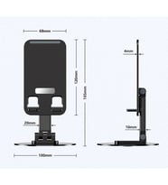 Katlanabilir Telefon Tutucu Stand Yuvarlak Tabanlı Cm-074