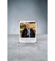 Stüdyo 14 - Kişiye Özel Fotoğraflı Çift Pleksi Magnet ve Masaüstü Çerçeve 11 x 9 cm - Dikdörtgen Kesim Pleksi Çerçeve