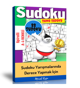 Büyük BOY SUMO Sudoku Yarışmalarına Hazırlık Kitabı (Seçilmiş 88 Sudoku)