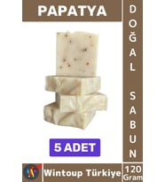 #KatıSabun %100 Doğal Bitkisel El Yüz Saç Vücut Cilt İçin Organik Papatya Sabunu 120 Gram 5 Adet