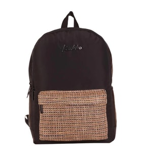 Kaukko Wicker Sırt Çantası Siyah K1716