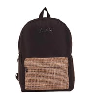 Kaukko Wicker Sırt Çantası Siyah K1716
