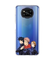 Poco X3 PRO / X3 NFC Uyumlu Jujutsu Kaisen Tasarımlı Şeffaf Telefon Kılıfı