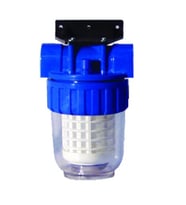 WaterGold Daire Girişi Yıkanabilir Plastik 5 inç Tortu Önleyici Sayaç Filtresi (Beyaz)
