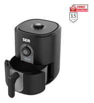 SEM SC305 SEM MİDOCOOK YAĞSIZ KIZARTMA SICAK HAVA FRİTÖZ  AİRFRYER SİYAH