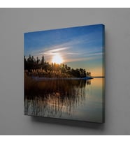 DENİZ GÜN DOĞUMU KANVAS TABLO 200x200cm