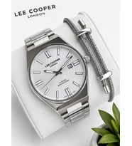 Lee Cooper 2 Yıl Garantili Takvimli Kadran Bileklik Hediyeli Erkek Kol Saati E8325.330