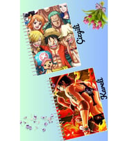 One piece defter seti 2 adet A4 boyutu 21*30 çizgili + kareli 60 syf