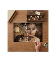 Güzel Kadın Tasarımı 240 parça Ahşap Puzzle Ahşap Kutuda MP00605