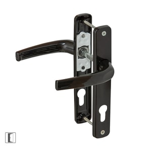 PLASTİK DOĞRAMA KAPI KOLU BARELLİ RENKLİ (SİYAH)