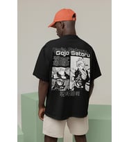 Gojo Satoru Baskılı Unisex Oversize Anime Karakter Tişört