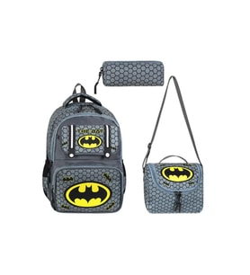 İlkokul Çantası 3'lü Set 42*30 Cm Beslenme Çantası Kalem Kutusu Ortopedik Sırt Erkek Çocuk Kids Bag