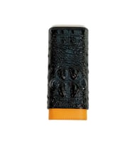 Cohiba Sarı Siyah Desenli Deri Puro Kılıfı