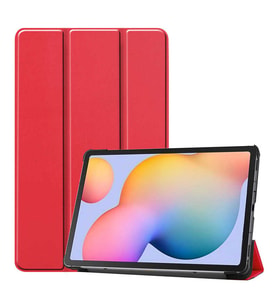 Lexroo Galaxy Tab S7 FE LTE (T737-T736-T733-T730) Smart Cover Standlı 1-1 Kılıf - Kırmızı