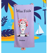 MSFRİDA Freedom %100 Pamuklu Plaj Havlusu (Lila)