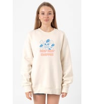 One Piece Anime Tony Tony Chopper Jolly Roger Ekru Kadın 2ip Sweatshirt