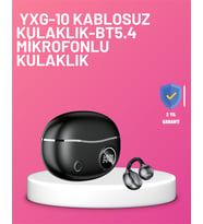 YXG10 Klipsli Açık Kulaklık – Spor İçin Uygun, APTX Ses, Ergonomik Yapı