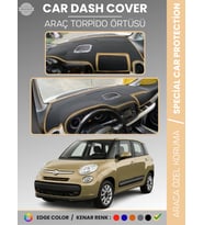FIAT 500L (2013-2017) Torpido Örtüsü Ön Göğüs Torpido Koruma Tam Uyum Çatlamayı Önler Kolay Montaj