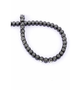 Hematit Doğal Taş Parlak Füme 6x6mm Dizi