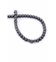 Hematit Doğal Taş Parlak Füme 6x6mm Dizi