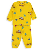 Civil Baby Arabalı ve Filli 6-18 Ay Pijama Takımı - Sarı