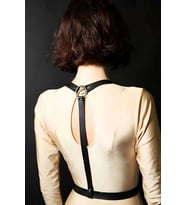 Göğüs Üzeri Deri Kemer, Şık Deri Harness Aksesuar - BRF599