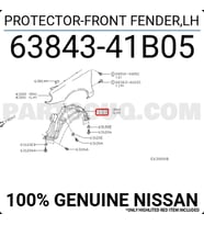 Nissan Micra Ön Çamurluk Davlumbazı Sol 1992-1998 (Oem No:  6384341B05)