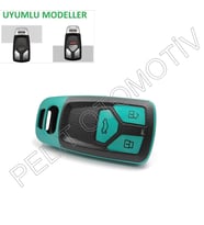 Audi A4 A5 A6 A7 Anahtar Kılıfı Süperlüx Keyless Yeşil