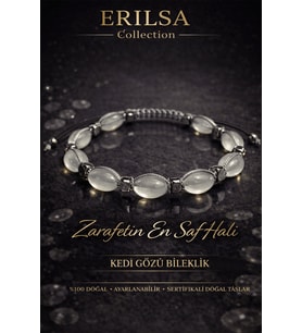 Sertifikalı Kedi Gözü Bileklik - 10mm Tombul Beyzi Fosforlu Gece Parlayan Akrilik Makrome (Çok Renkli)