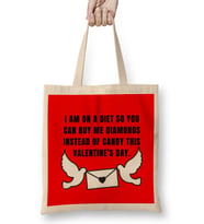 Sarcasm Funny Quote Valentine's Day,For Lover Or Boyfriend, Girlfriend Bez Çanta Uzun Saplı