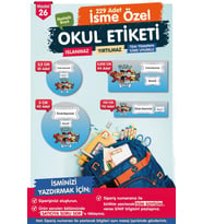 Okul Etiketi Paw Patrol Kalem Defter Etiketi Özel İsim Yazılabilen Etiket Seti - İsim Etiketi-T556-OE26