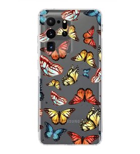 PrintiFy Samsung Galaxy S20 Ultra ile Uyumlu Water Color 2  Kamera Korumalı Şeffaf  Kılıf