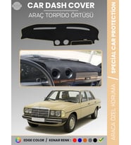 MERCEDES E SERİSİ W123 (1976-1985) Torpido Örtüsü Premium Kalite Torpido Koruma Özel Kesim UV Koruma
